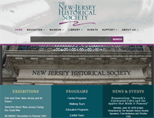 Tablet Screenshot of jerseyhistory.org
